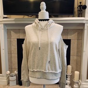 Poof Cold Shoulder Sweatshirt